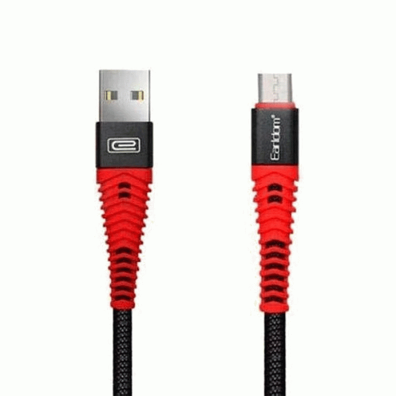 EARLDOM EC-060M Charging and Data Transfer Cable Micro 1M – Color:Black