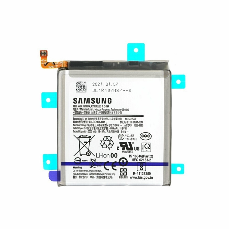 Original Samsung Galaxy Battery EB-BG998ABY for S21 Ultra G998 5000mAh GH82-24592A (Service Pack)