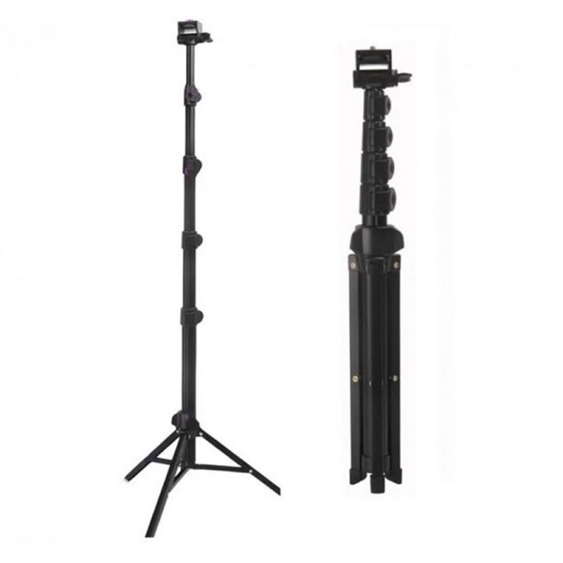 Extendable Portable Standing Tripod 2.1m - Color: Black