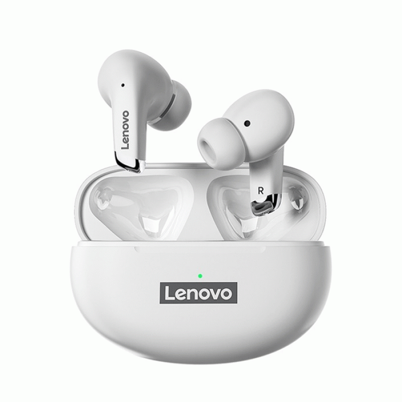 Lenovo LP5 Bluetooth 5.0 Noise Reduction Smart Wireless Headset  - Color: White