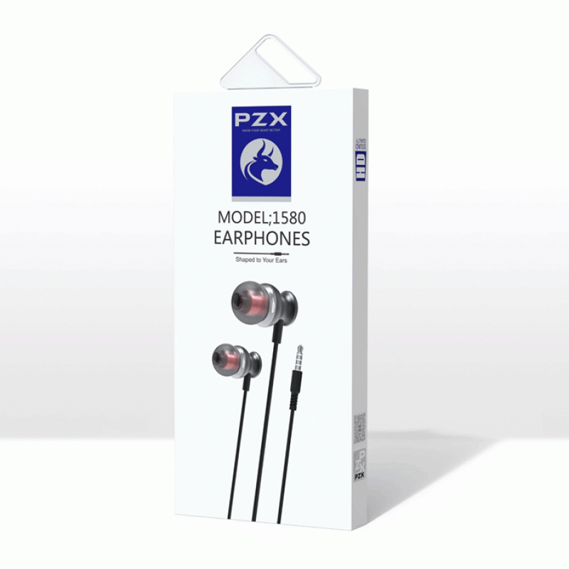 Pzx 1580 3.5 MM in-Ear 1.2 M Wired Earphone - Color: Black