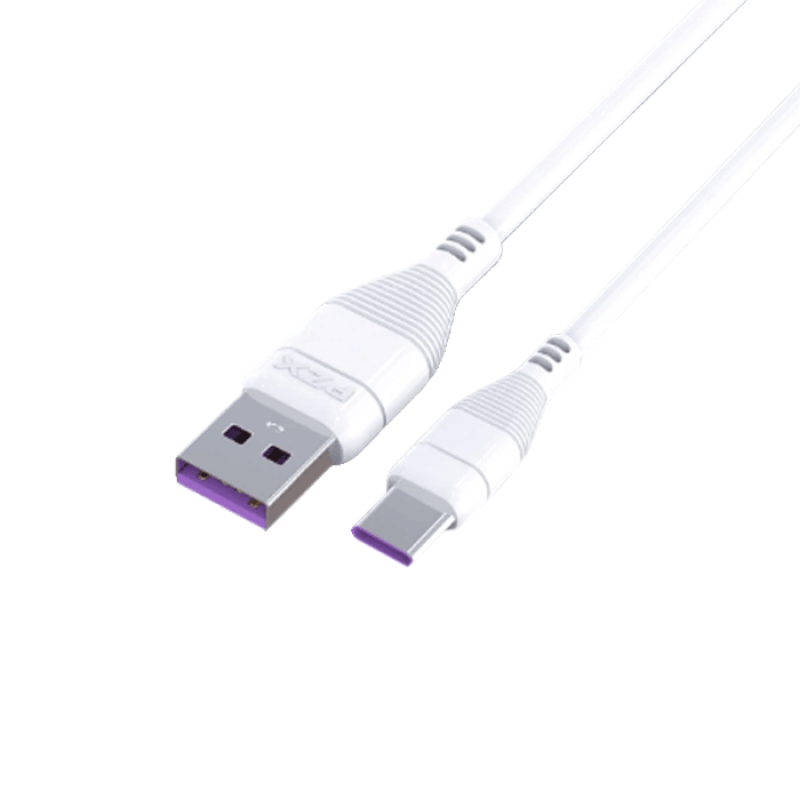 PZX v167 Fast Charging Cable 5A USB To Micro USB 1.2m Data Cable - Color: White