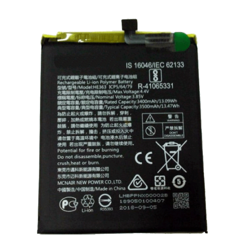 OEM Battery HE363 For Nokia 3.1 Plus 3400mAh