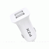 PZX Car Charger C901 2 USB Ports 3A - Color: White