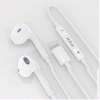 Wired Earphones PZX 1567 Headset Volume Control 1.2 MM Lightning - Color: White