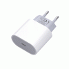 PZX P43 Super Fast Charging Charger SmartPhone With 1 Type-C Port 20W - Color: White