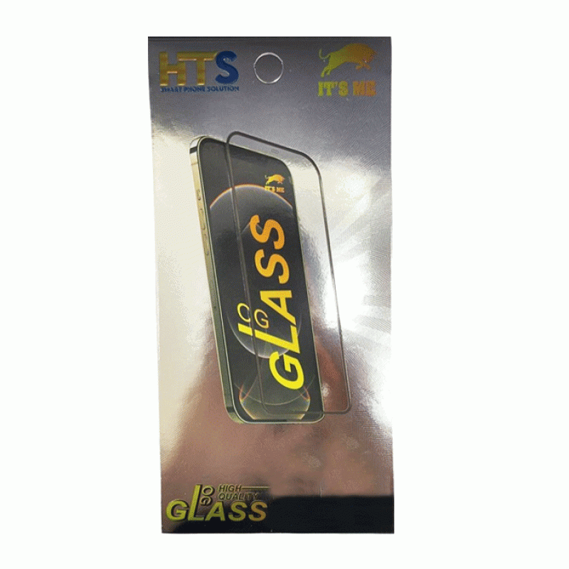 HTS OG Full Glass Full Glue Tempered Glass For Samsung Galaxy A04E - Color: Black