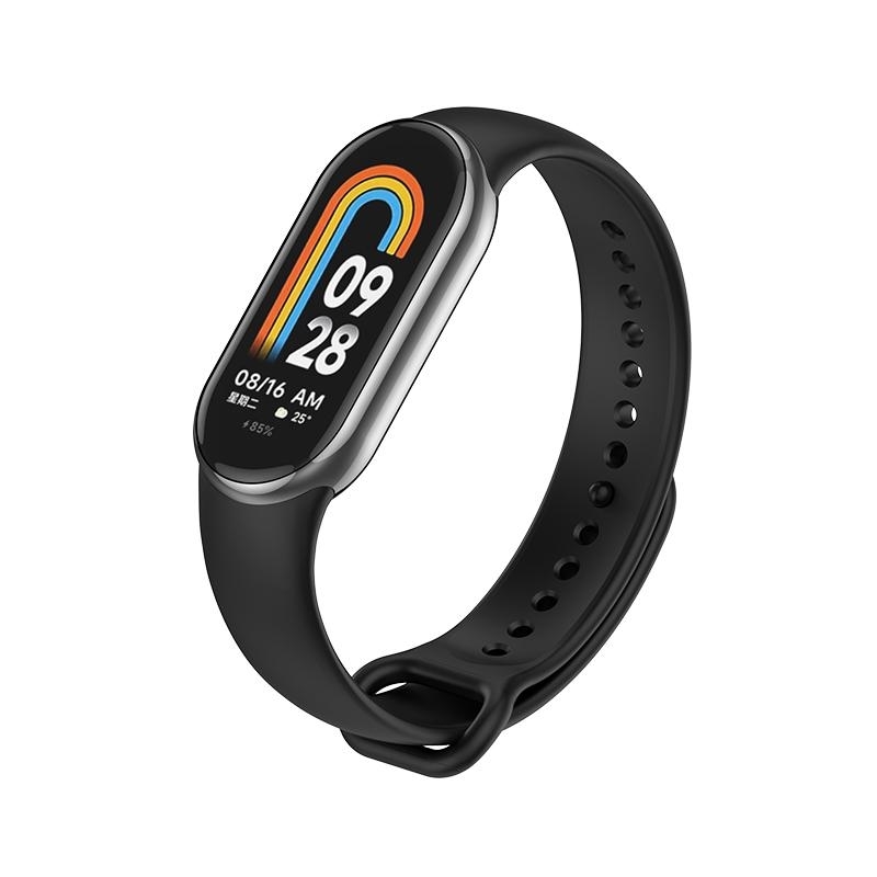 Silicone Strap For Xiaomi Mi Band 8 - Black