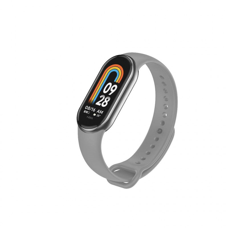 Silicone Strap For Xiaomi Mi Band 8 - Grey