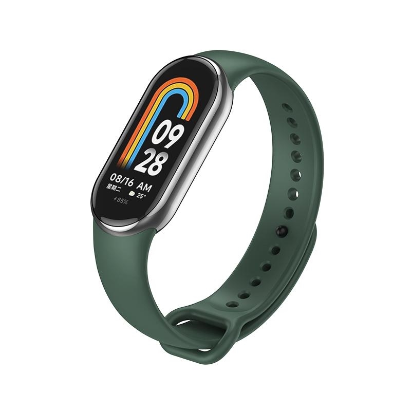 Silicone strap for Xiaomi Mi Band 8 - Kahki