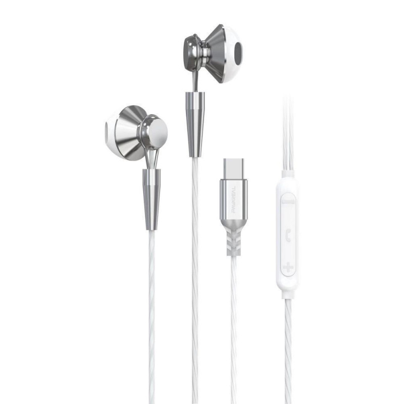 Pavareal Pa-m10c In-ear Handsfree with USB-C Connector White