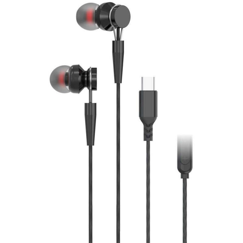 Pa-m10c-r In-ear Handsfree with USB-C Connector Black