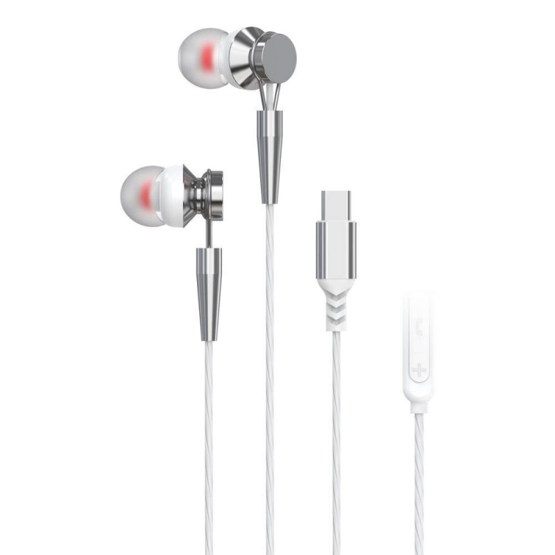 Pa-m10c-r In-ear Handsfree with USB-C Connector White