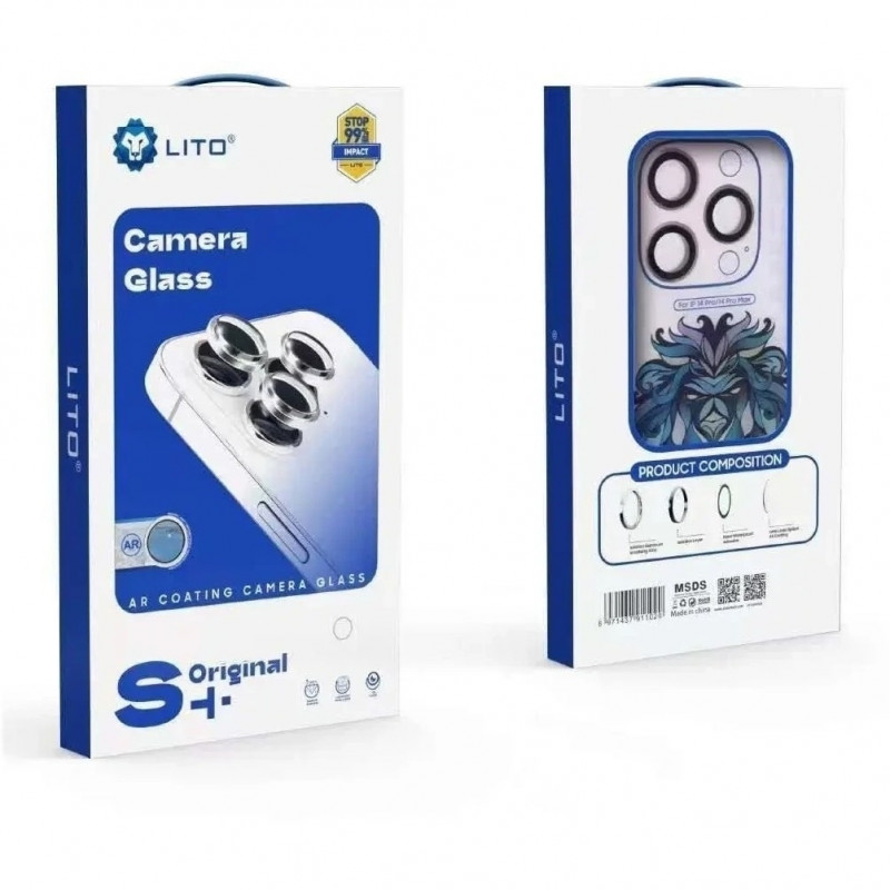 Lito Lens Shield Titanium AR Camera Glass για Apple iPhone 16 Pro/16 Pro Max - Χρώμα: Μαύρο