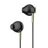 Moxom MX-EP07 Earbuds Handsfree με Βύσμα 3.5mm - Black Gold