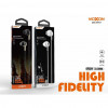 Moxom MX-EP07 Earbuds Handsfree με Βύσμα 3.5mm - Black Gold