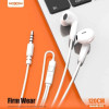 Moxom MX-EP70 Earbuds Stereo Sound Handsfree με Βύσμα 3.5mm - White