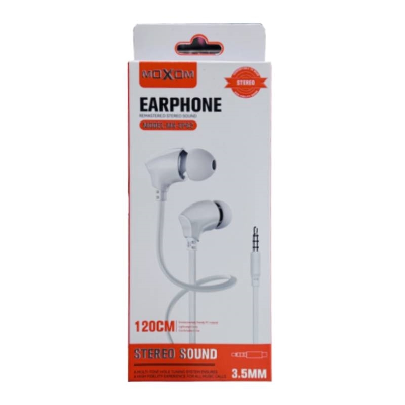 Moxom MX-EP82 Earbuds Stereo Sound Handsfree με Βύσμα 3.5mm - White