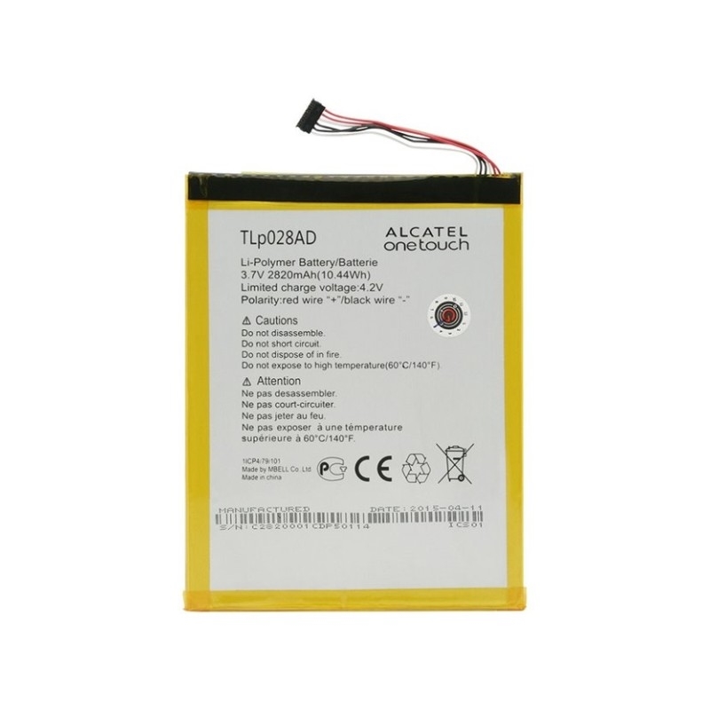 Alcatel Tlp028AD Μπαταρία Αντικατάστασης για One Touch Pixi 7 - 2820mAh