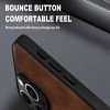 COBLUE CBSA24 LEATHER INCLUSIVE ANTI DROP STAND PHONE CASE FOR SAMSUNG GALAXY S22 ULTRA - BLACK