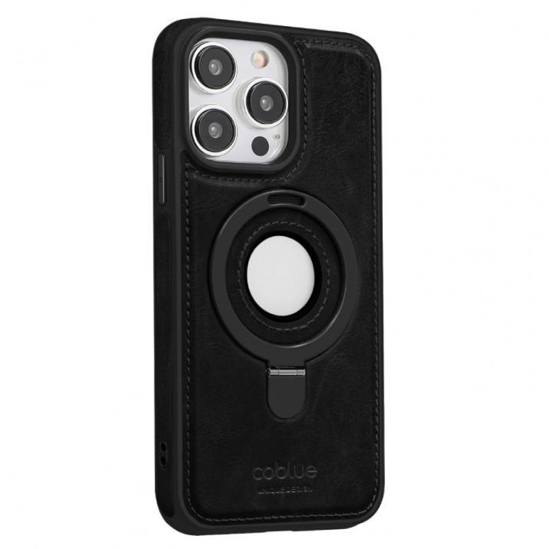 COBLUE CBSA26 INTEGRATED BRACKET MAGNETIC PHONE CASE FOR APPLE IPHONE 14 - BLACK