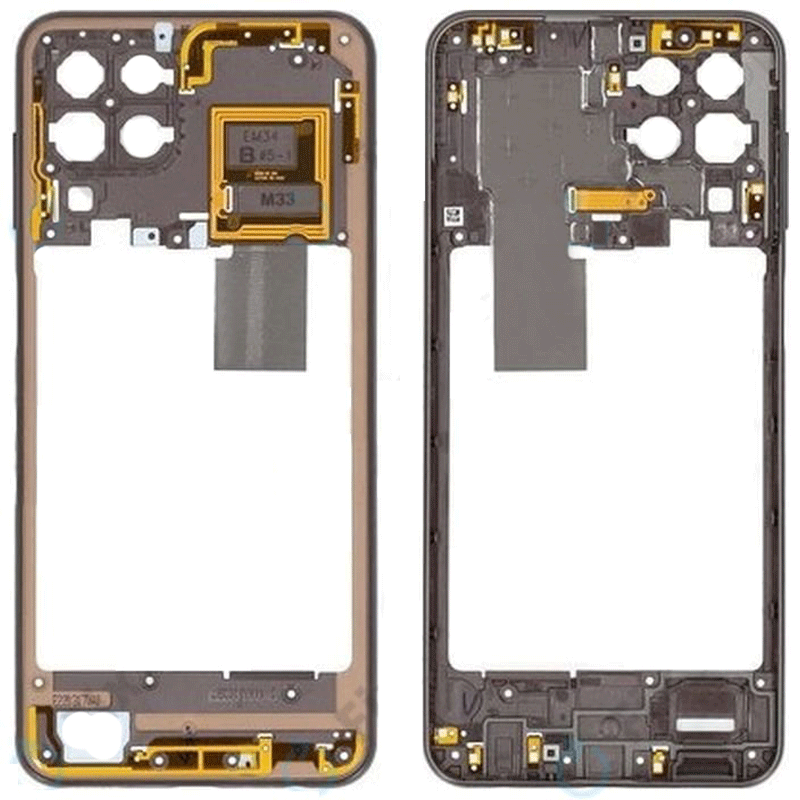 Middle Frame with Flex for Samsung Galaxy M33 - Color: Brown