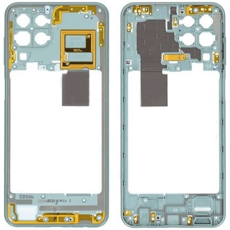 Middle Frame with Flex for Samsung Galaxy M33 - Color: Green